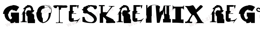 GroteskRemix Regular字体转换